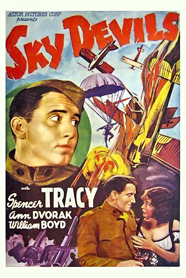 Sky Devils - 1932 Mixed Media by Movie World Posters