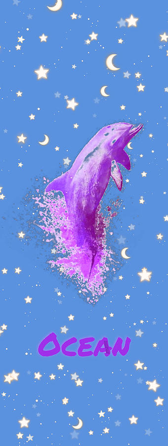 SkY Dolphin Blue Hour Digital Art by Auranatura Art