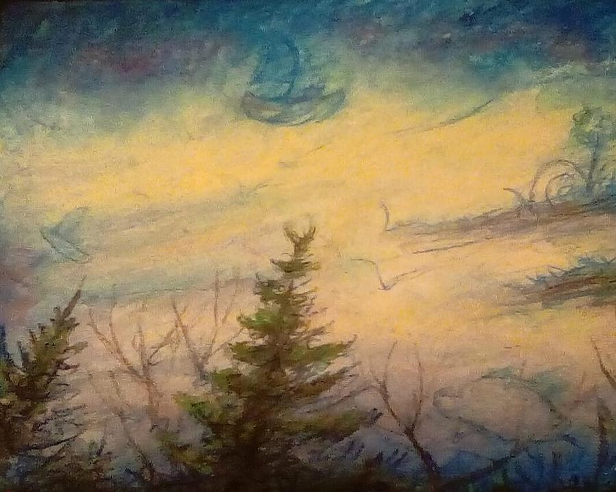 Sky Lit Painting by Jen Shearer