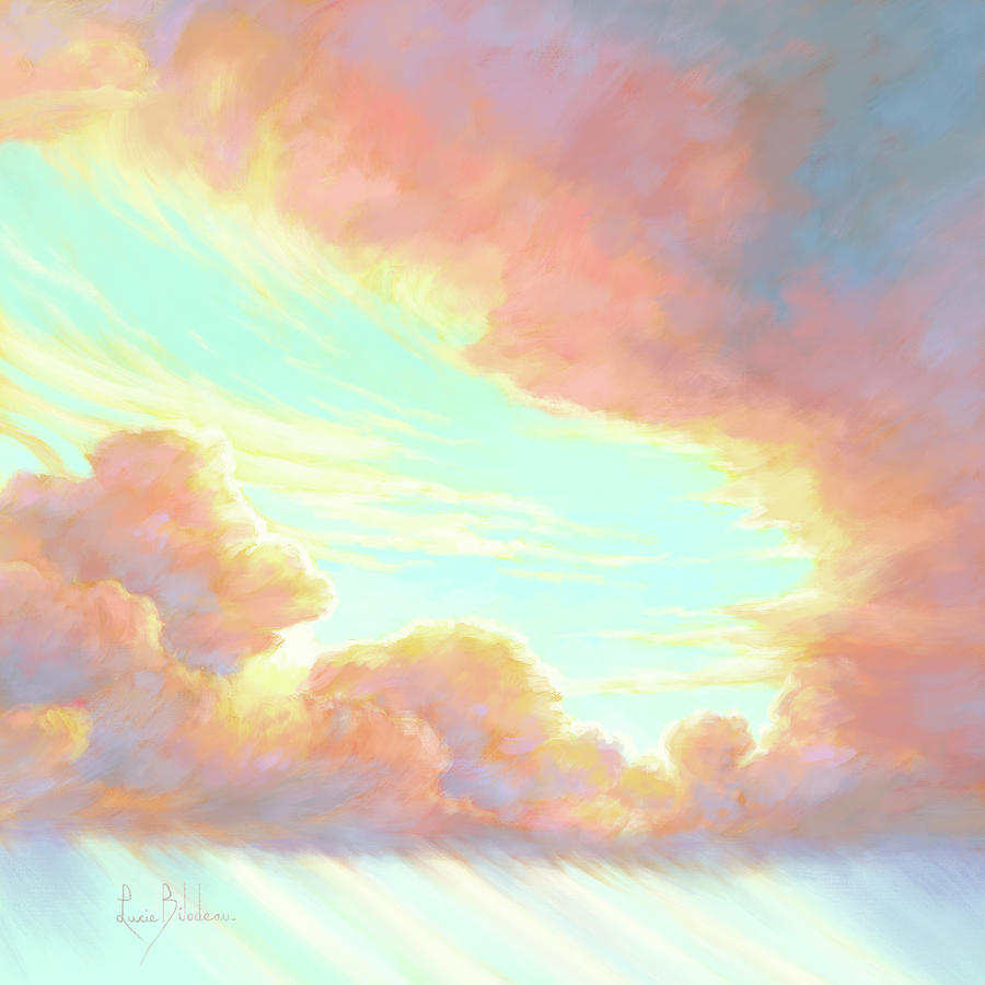 Sky Painting - Sky by Lucie Bilodeau