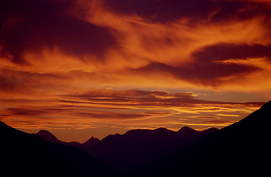 Sky on Fire Sunrise, North Fork, Montana Photograph by Bonnie Colgan