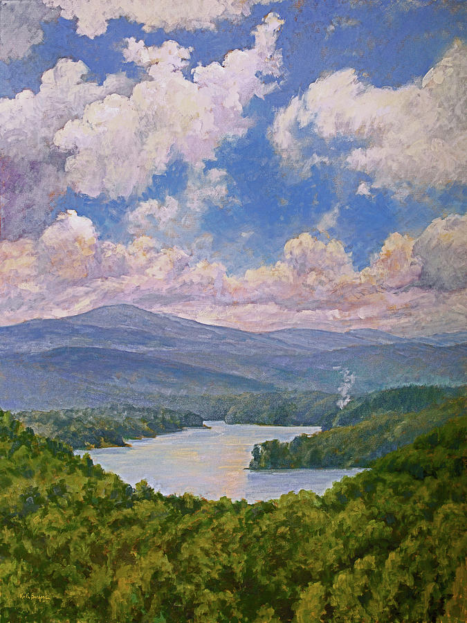 Impressionism Painting - Sky Over Lake Burton by Keith Burgess