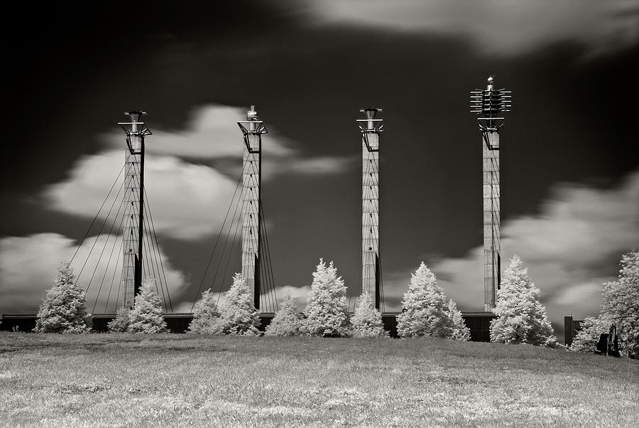Sky Stations Infrared Photograph by Bud Simpson