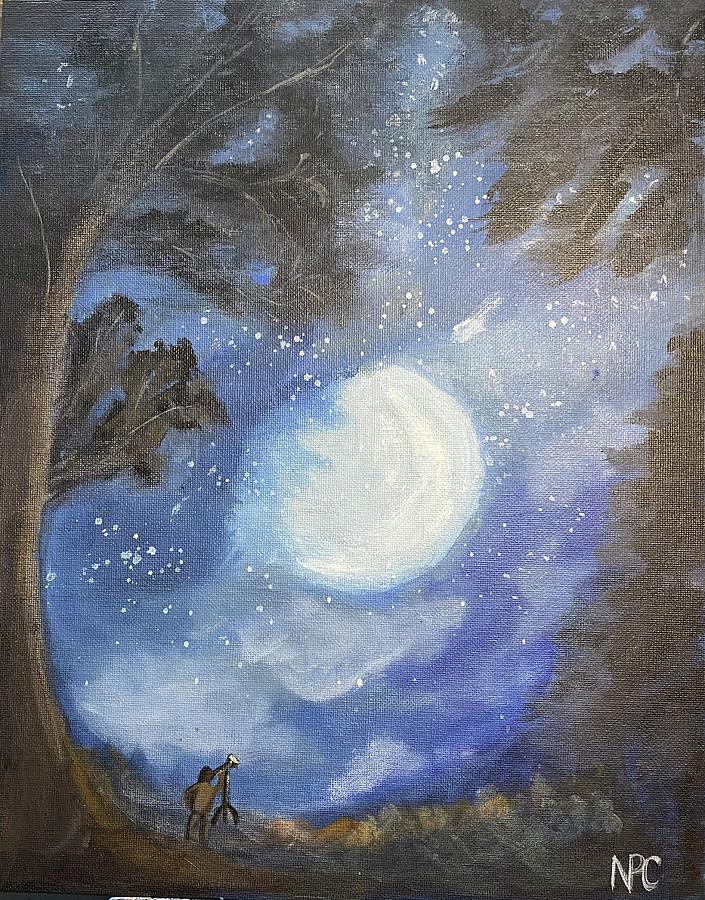 Sky Watcher  Painting by Naomi Cooper