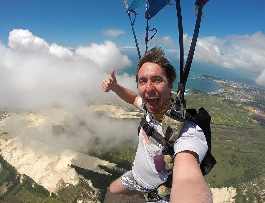 Skydiver selfie Photograph by Graiki
