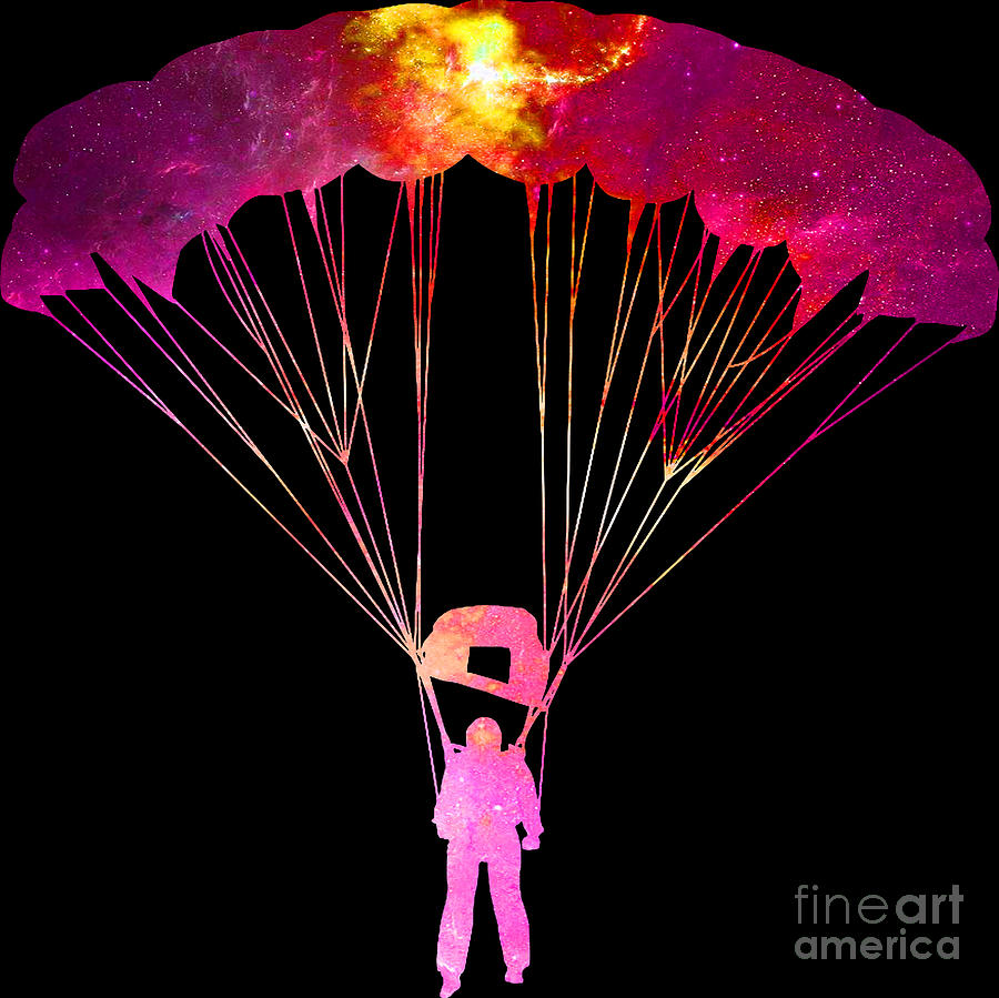 Skydiving Gifts & Accessories Retro Skydiving Multicolor 16x16 Vintage Parachuting Throw Pillow