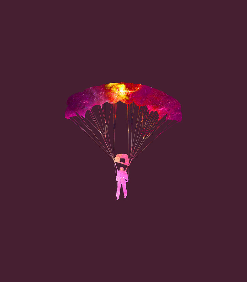 Skydiving Parachuting Skydiver Skydive Digital Art by LeahRq Niyah ...