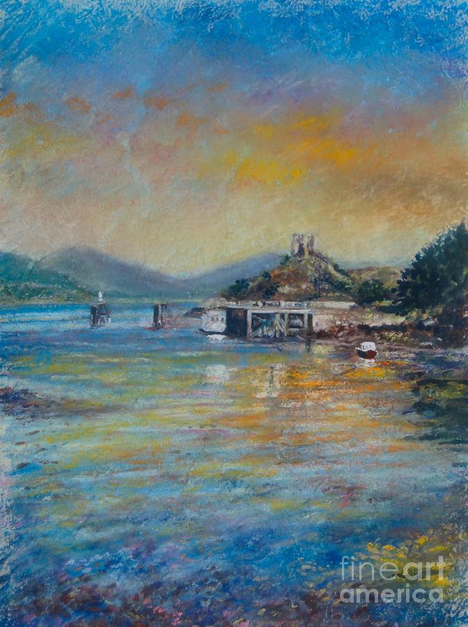 Skye Harbour Sunset Painting by Matthew David Evans - Fine Art America