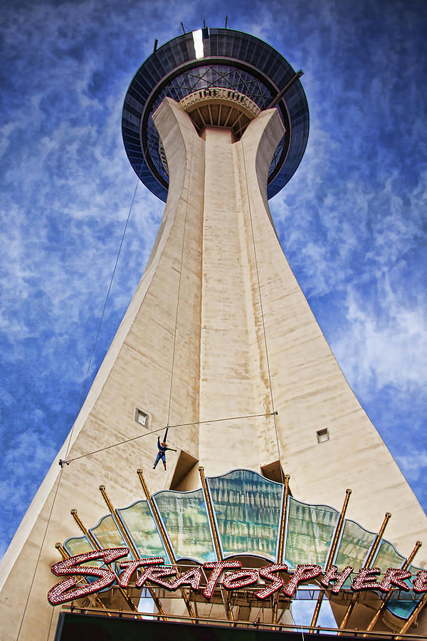 Skyjump From The Stratosphere Tower Las Vegas #2 Photograph by Tatiana Travelways
