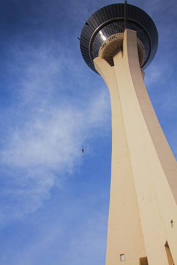 SkyJump from the Stratosphere Tower Las Vegas Photograph by Tatiana Travelways