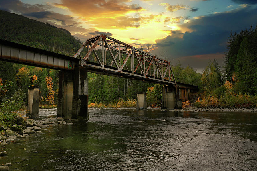 Skykomish Riverbridge Photograph by Tom Tinker Fine Art America