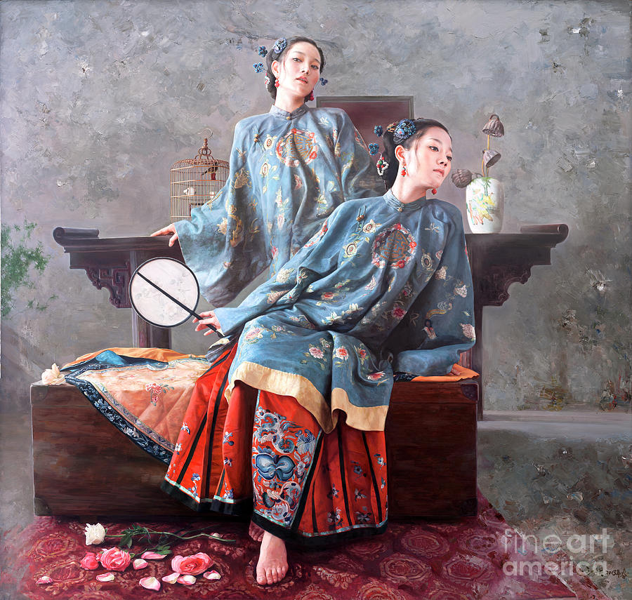 Skylark Painting by Mingyue Wang