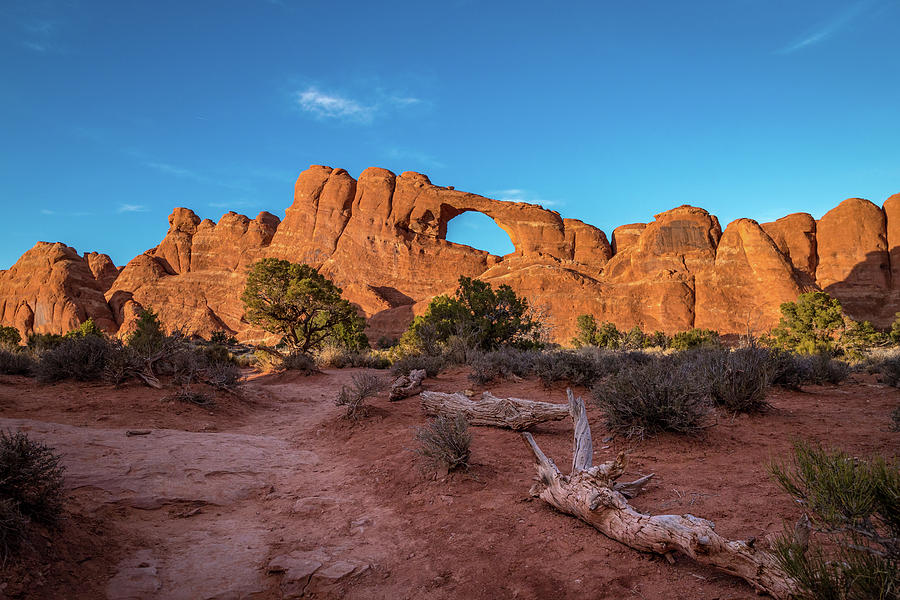 Skyline Arch At Golden Hour Photograph