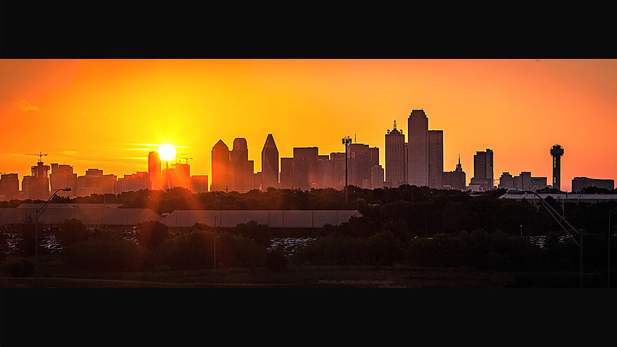 Skyline At Sunset In Dallas TX Photograph By Koikoi Photography Fine 