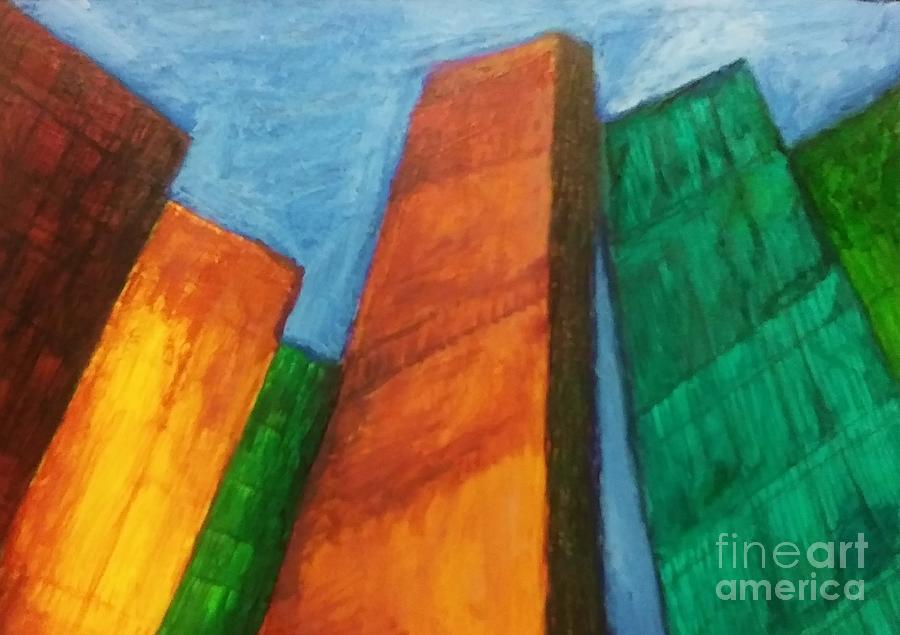 Skyline Painting by Christy Saunders Church