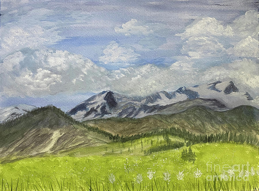 Skyline Divide Trail Mixed Media by Lisa Neuman