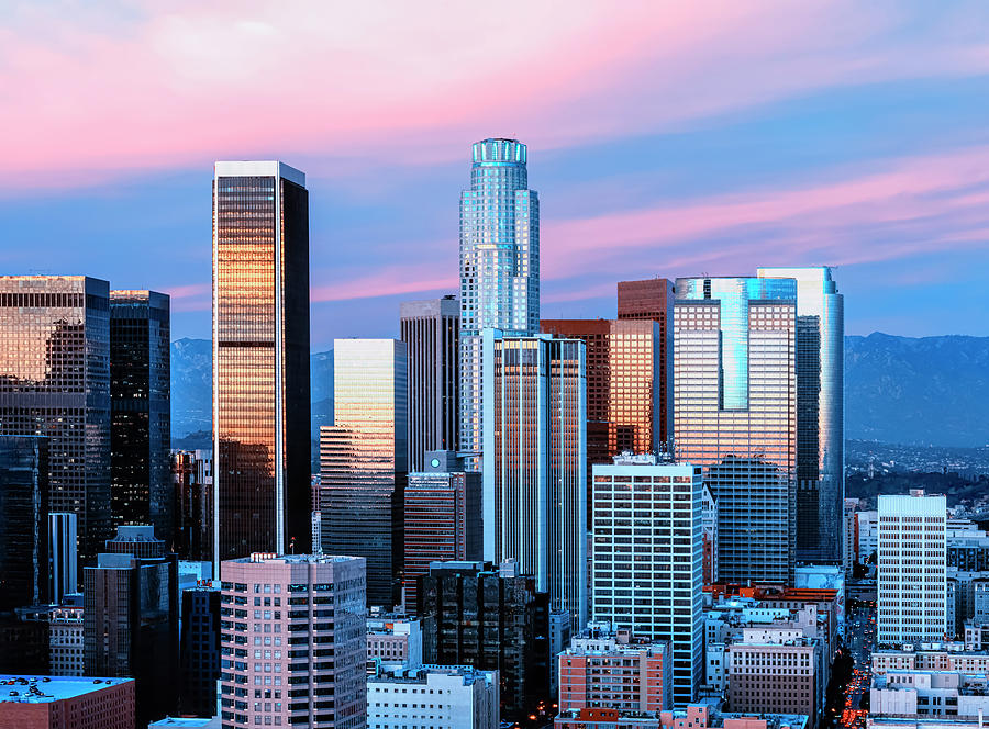 Skyline In Los Angeles Photograph