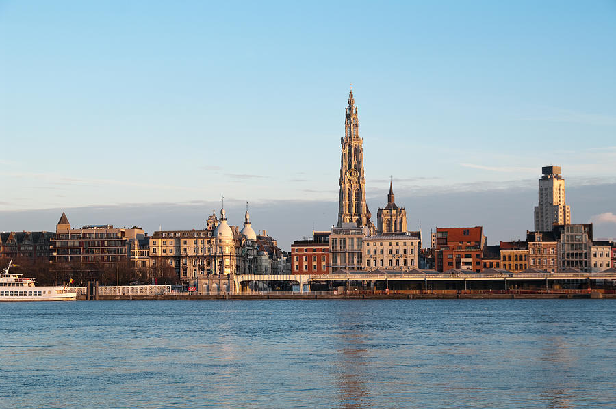 Skyline of Antwerp Photograph by Zmeel