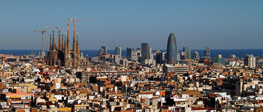 Skyline of Barcelona Photograph by Stephan Rebernik Photography
