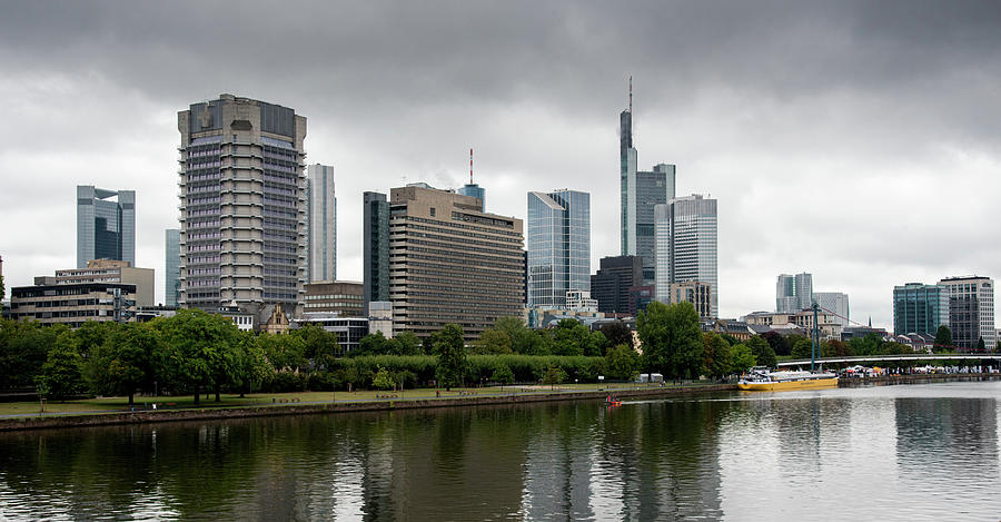 Skyline of Frankfurt city Germany Europe Photograph by Michalakis Ppalis