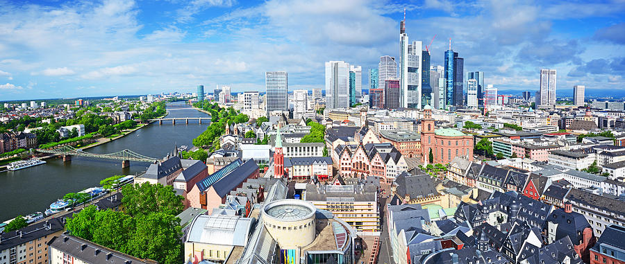 Skyline of Frankfurt, Germany Photograph by Alxpin