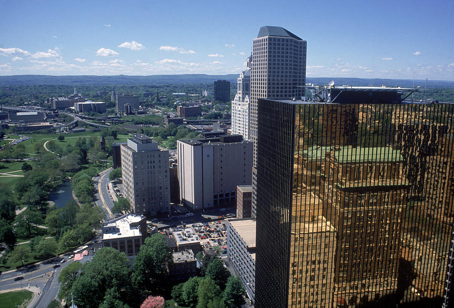 Skyline of Hartford, CT Photograph by Mark Gibson