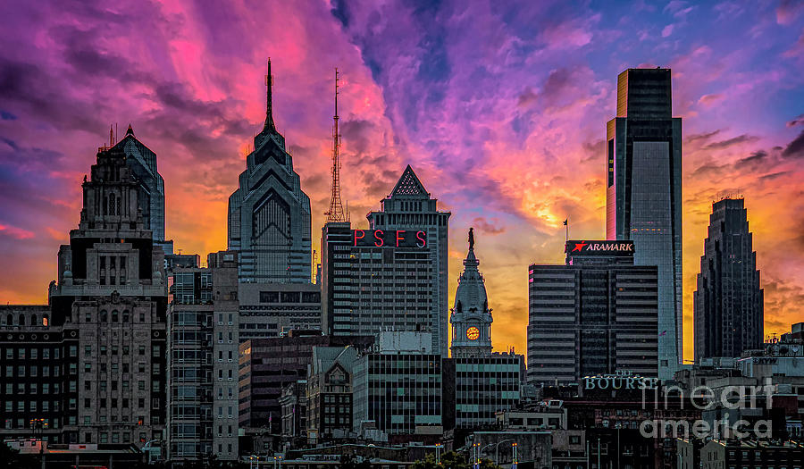 Skyline Of Philadelphia Photograph