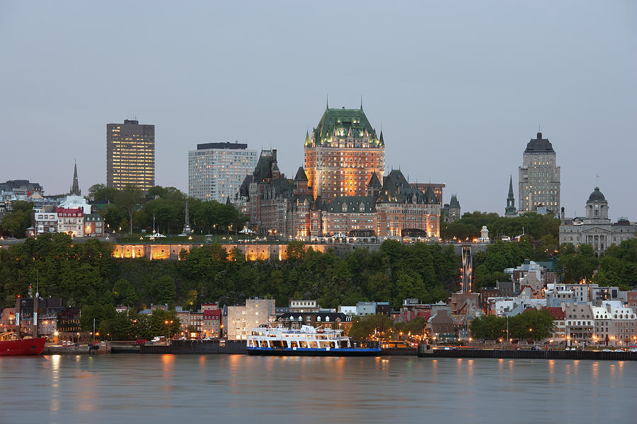 Skyline of Quebec City Photograph by Guy Vanderelst Skyline of Quebec City Photograph by Guy Vanderelst