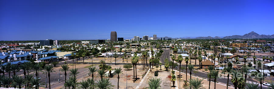 Skyline Panorama of Phoenix Arizona Photograph by Wernher Krutein