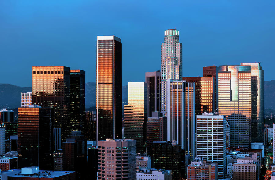 Skyline View Of Los Angeles Photograph