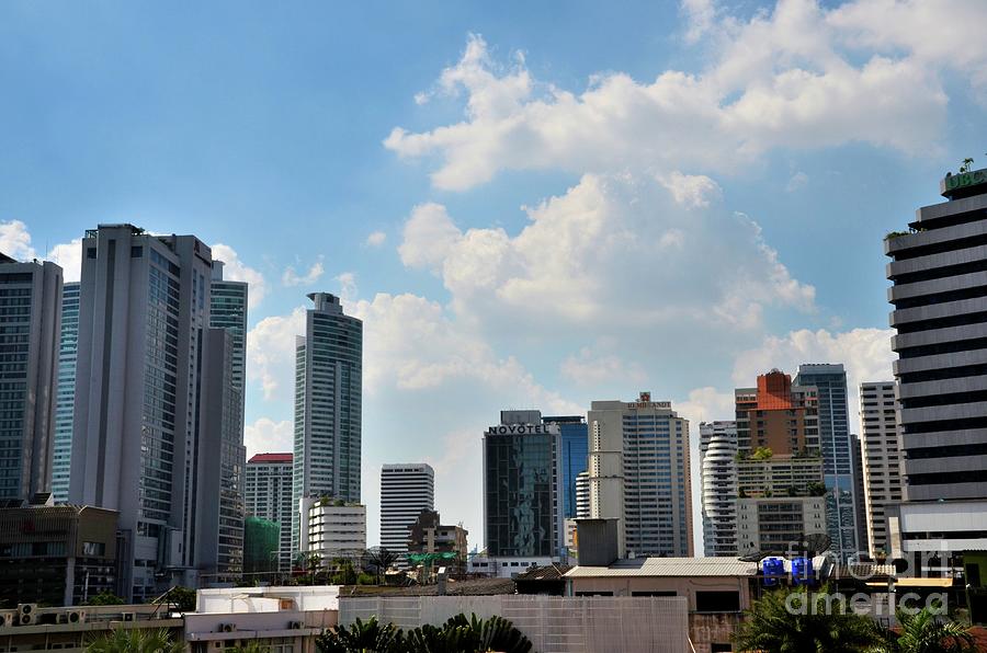 Skyline With Hotels And Skyscrapers Of Modern Urban Bangkok Thailand Photograph