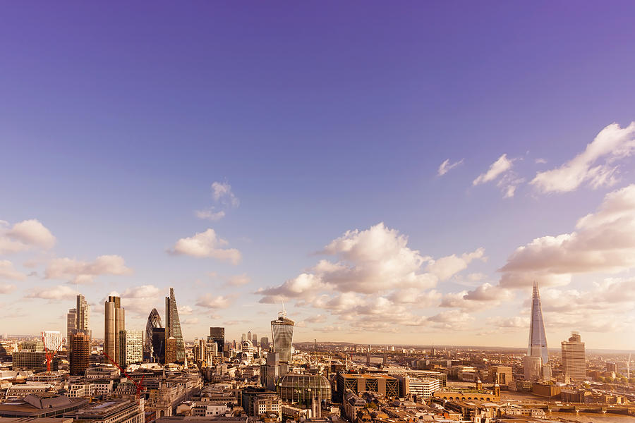 Skyline with landmarks of London at sunset Photograph by _ultraforma_