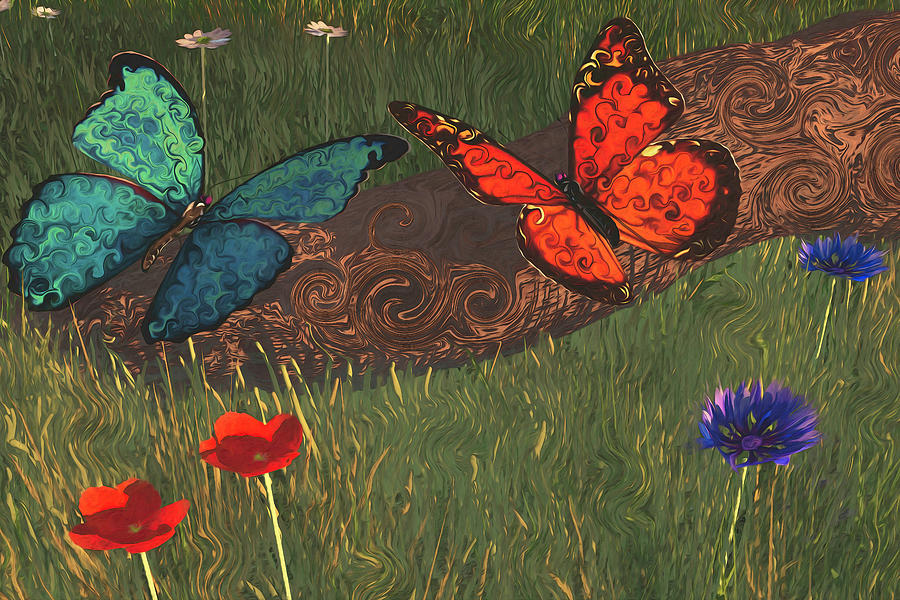 Skyrim Butterflies Digital Art by Brandi Untz