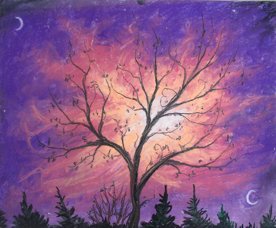 Sky's Night Painting by Jen Shearer - Fine Art America