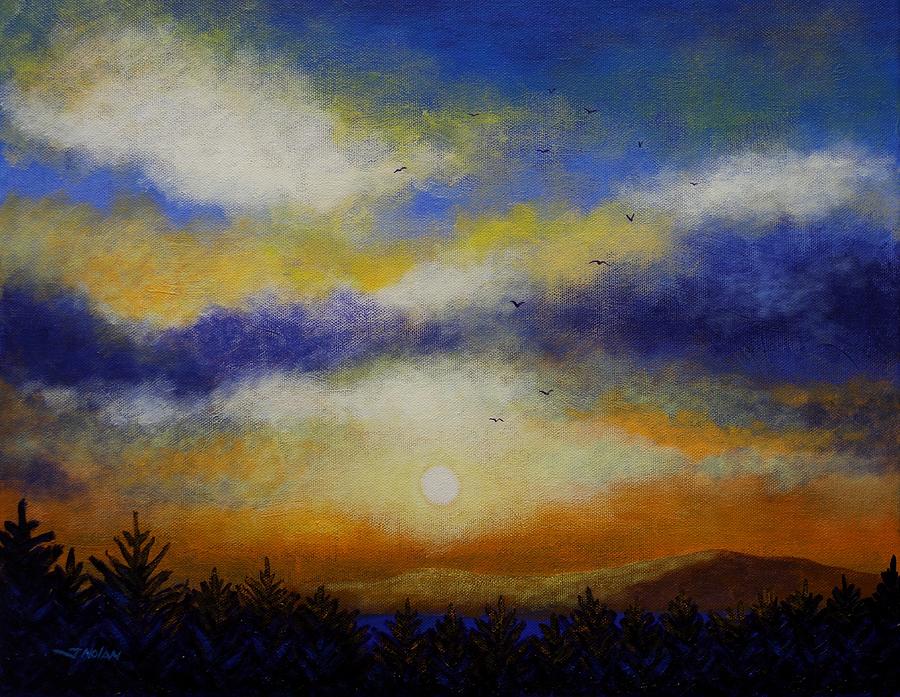 Skyscape Painting by John  Nolan