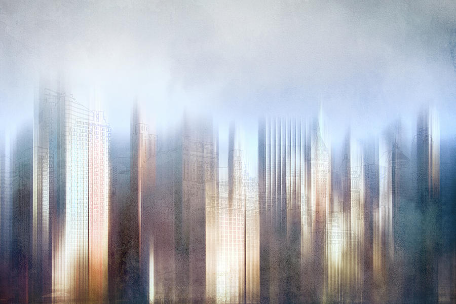 Skyscraper Abstraction Digital Art by Terry Davis