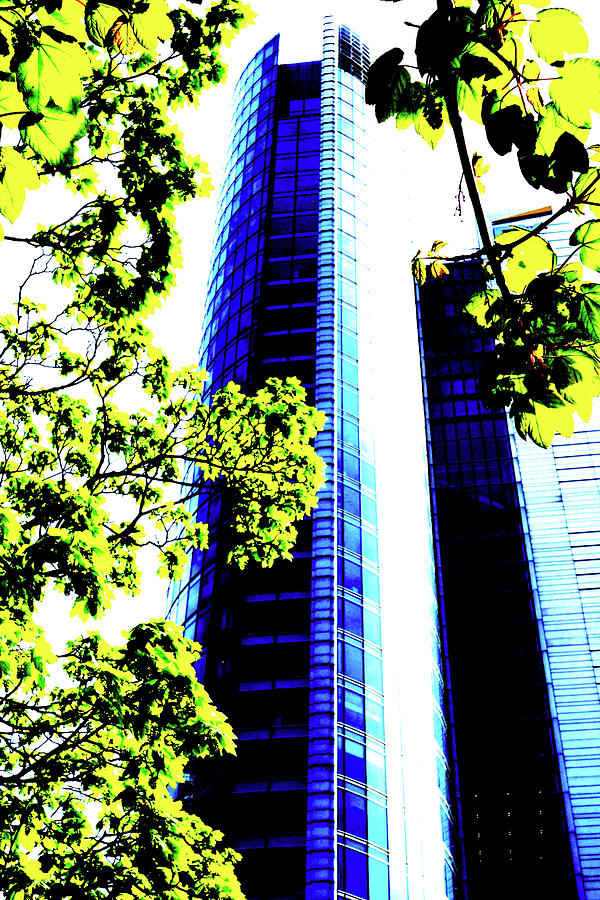Skyscraper And Tree In Warsaw, Poland 4 Photograph by John Siest