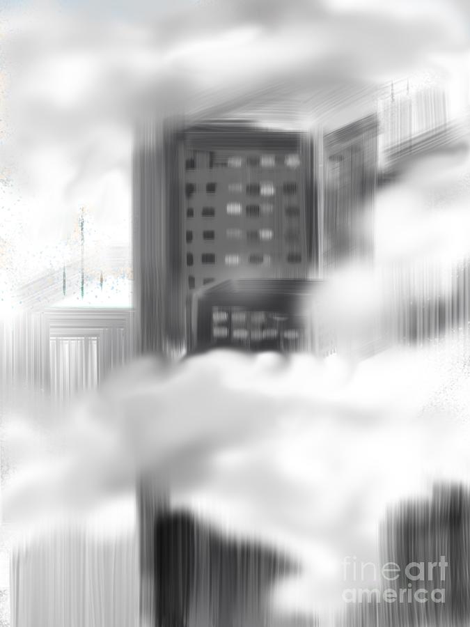 Skyscraper Fog by jrr Digital Art by First Star Art