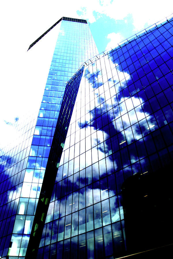 Skyscraper In Clouds In Warsaw, Poland 4 Photograph by John Siest