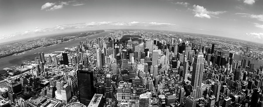 Skyscrapers in a city, Manhattan, New York City, New York State, USA  Photograph by Panoramic Images