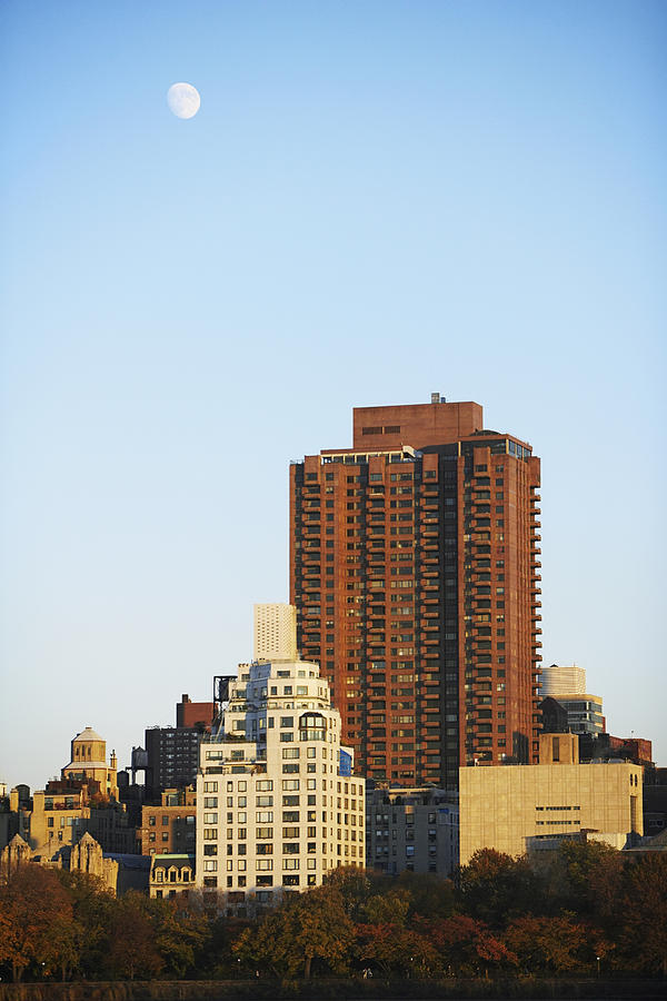 Skyscrapers in a city, New York City, New York State, USA Photograph by Glowimages