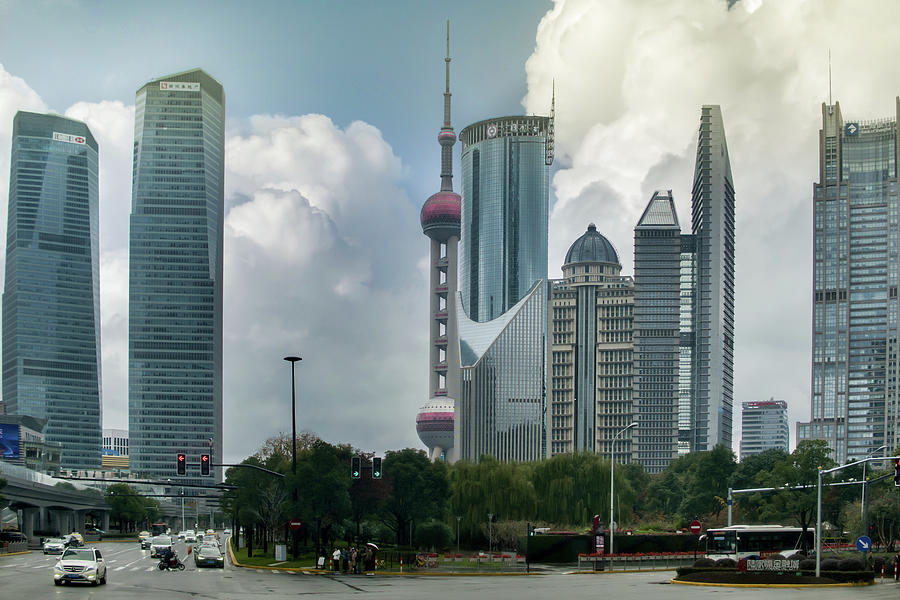 Skyscrapers of Shanghai Photograph by Nick Mares