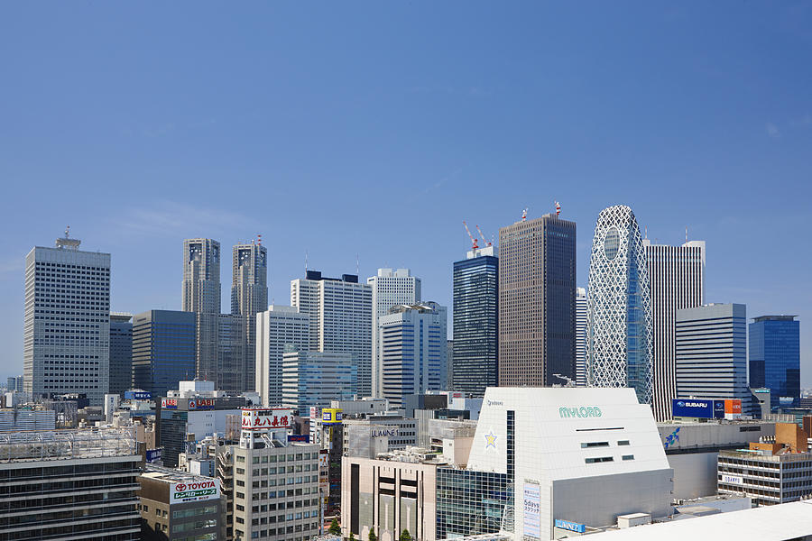 Skyscrapers of Shinjuku, Tokyo, Japan Photograph by Laurie Noble Skyscrapers of Shinjuku, Tokyo, Japan Photograph by Laurie Noble