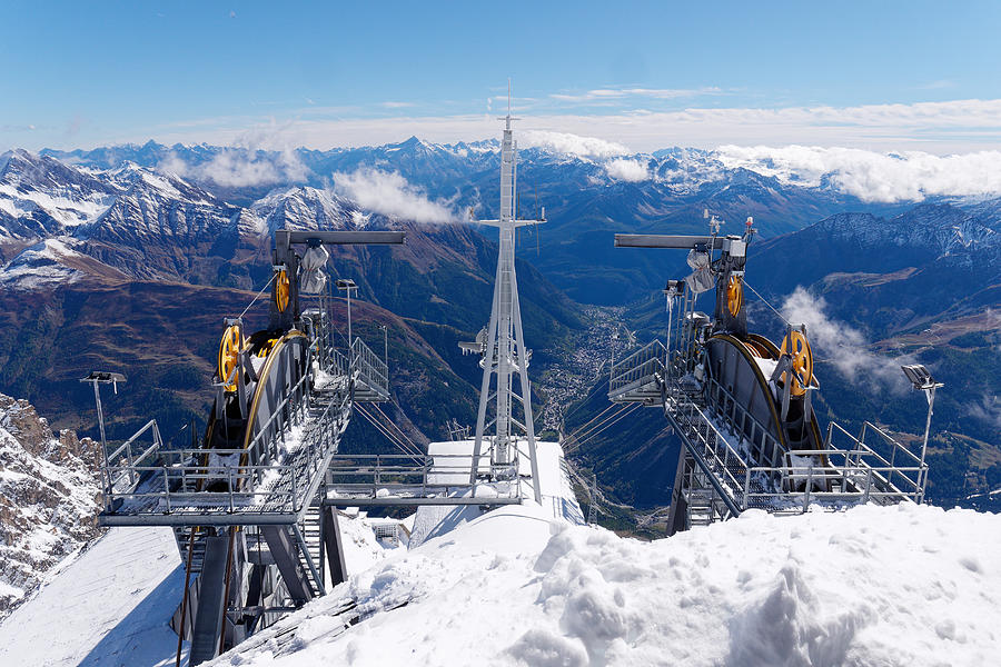 SkyWay Monte Bianco Cable Car System Photograph by Richard Boot - Fine ...