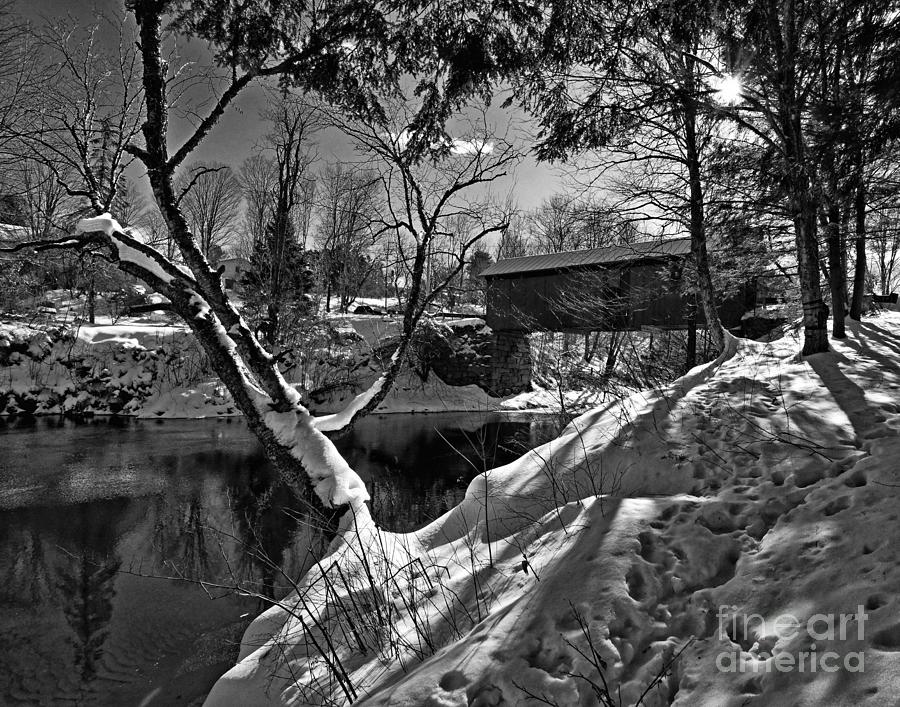 Slaughterhouse Covered Bridge 2 Photograph by Steve Brown