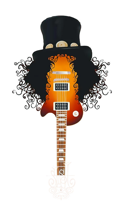 Slash Guitar Digital Art