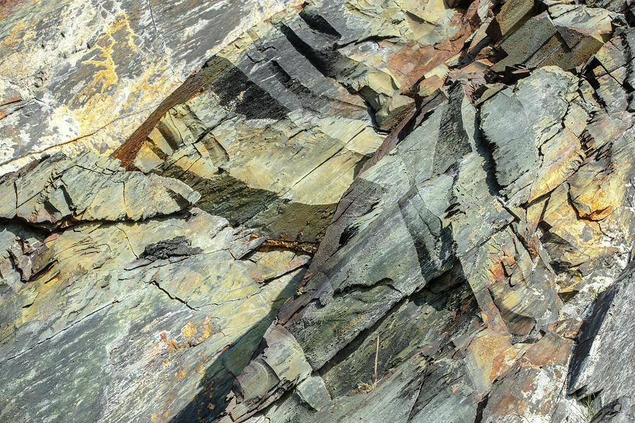 Slate Quarry Abstract Photograph by Ruth Crofts