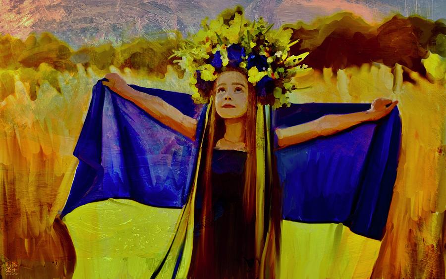 Slava Ukraini Mixed Media By Phil Caterino - Fine Art America