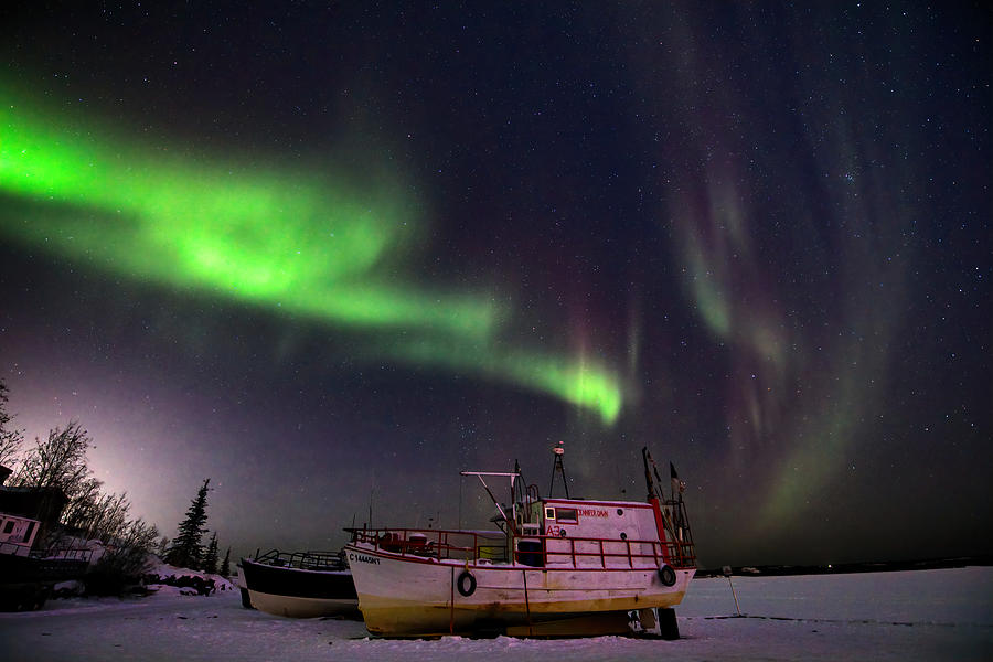 Slave Lake Aurora-Northwest Territories Photograph by James Anderson ...