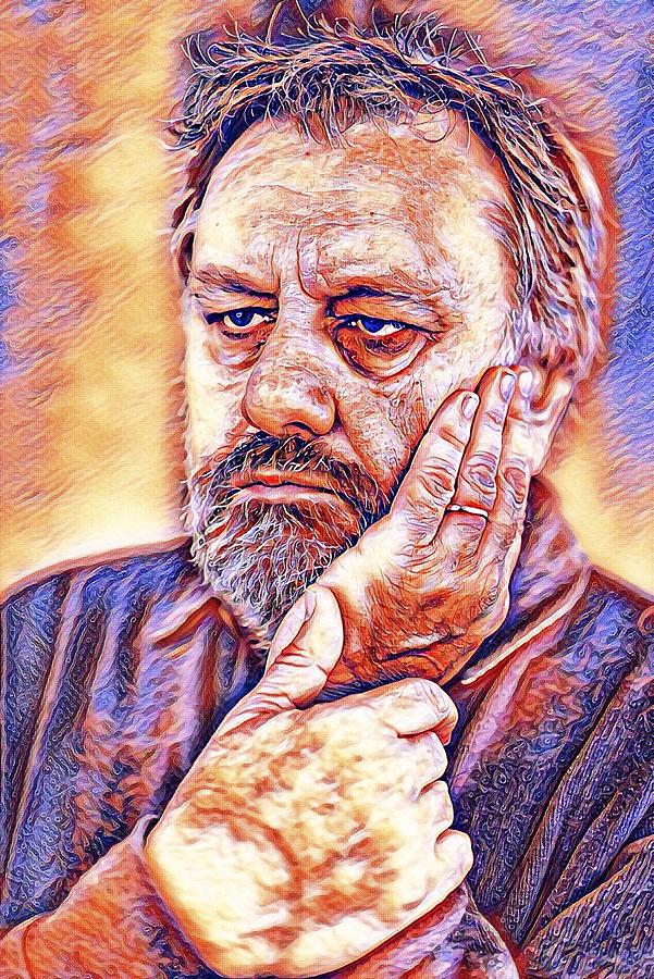 Slavoj Zizek Digital Art by Lazar Mitrovic Fine Art America